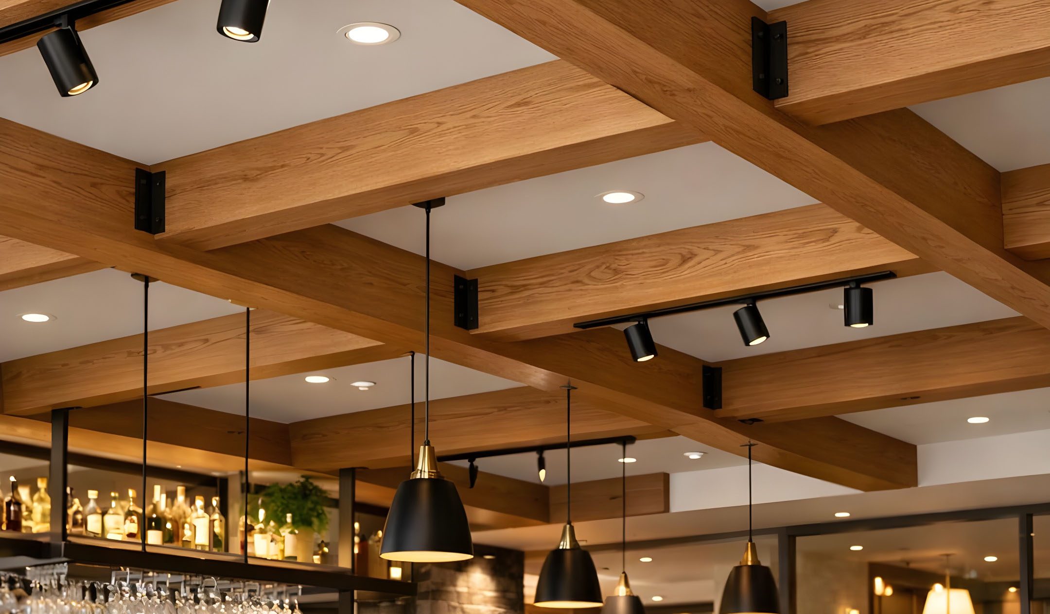Solid French Oak architectural beams