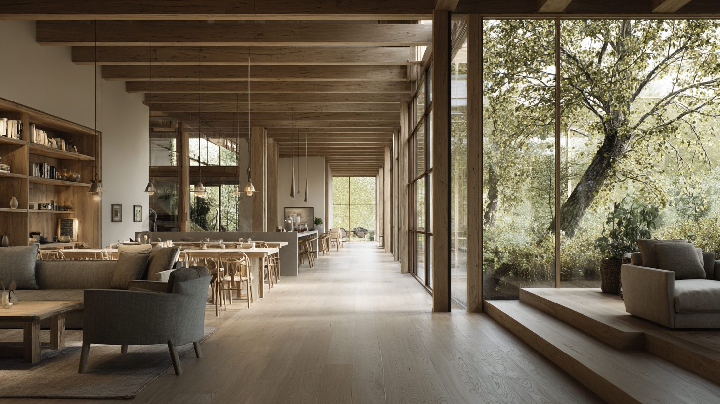 Single-origin Burgundy French Oak beams for architectural projects