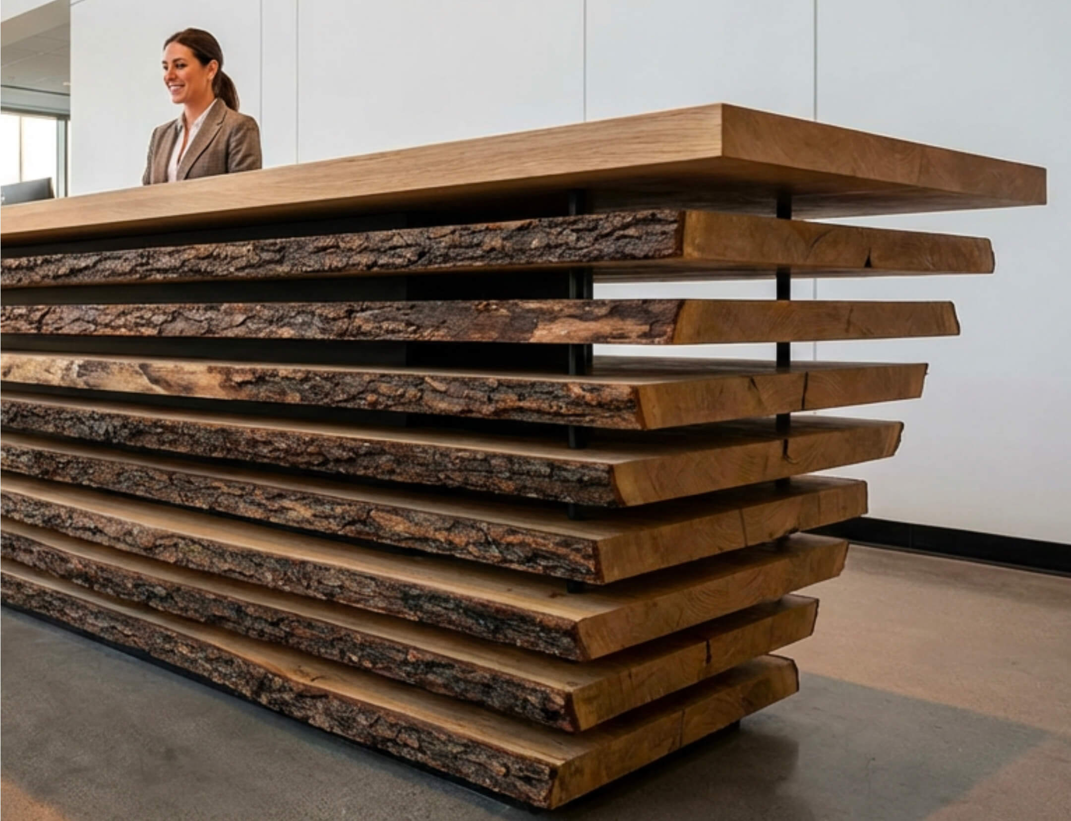 Boule Reception Counter