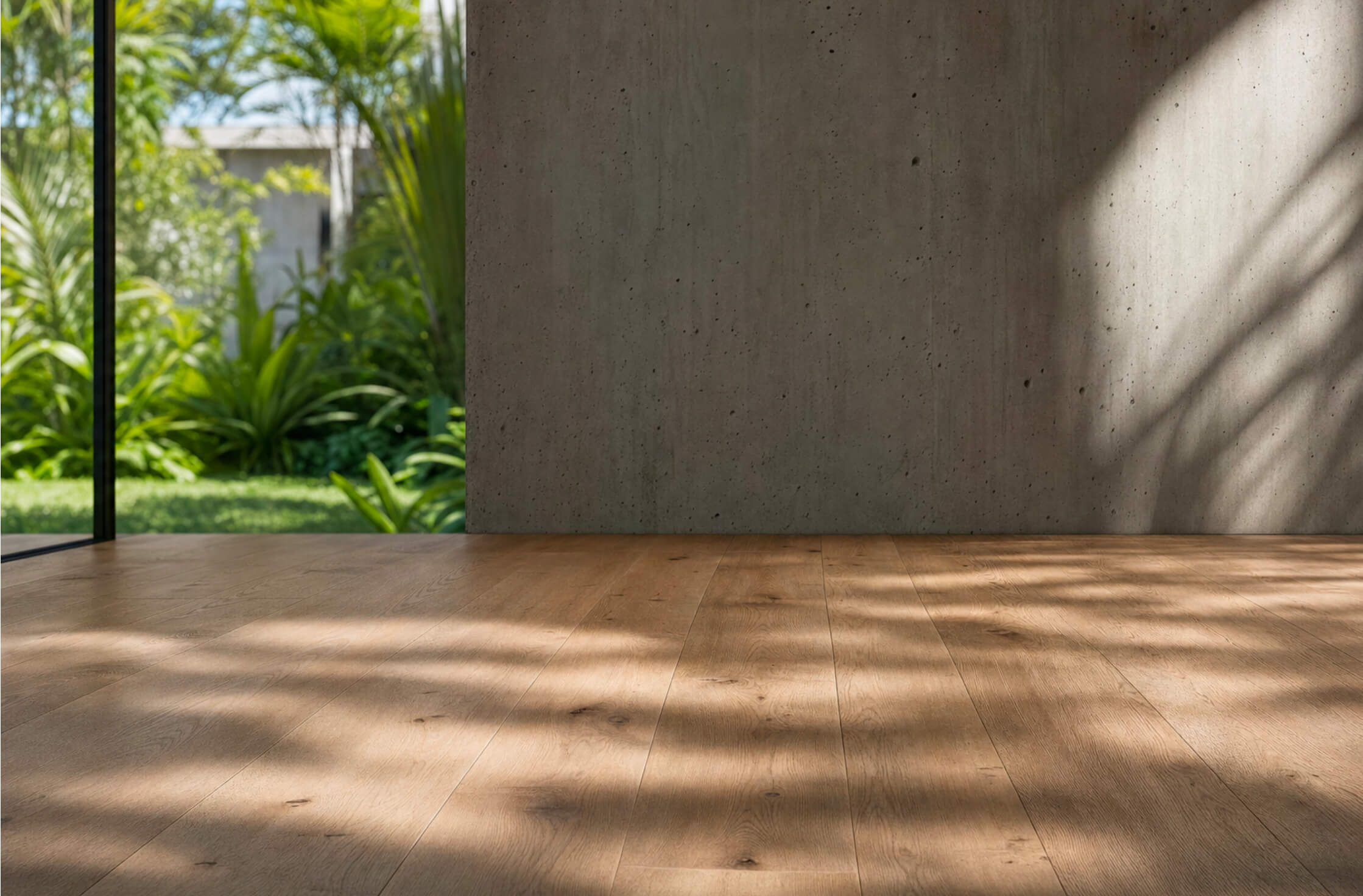 Natural grain and tonal variation in French Oak flooring
