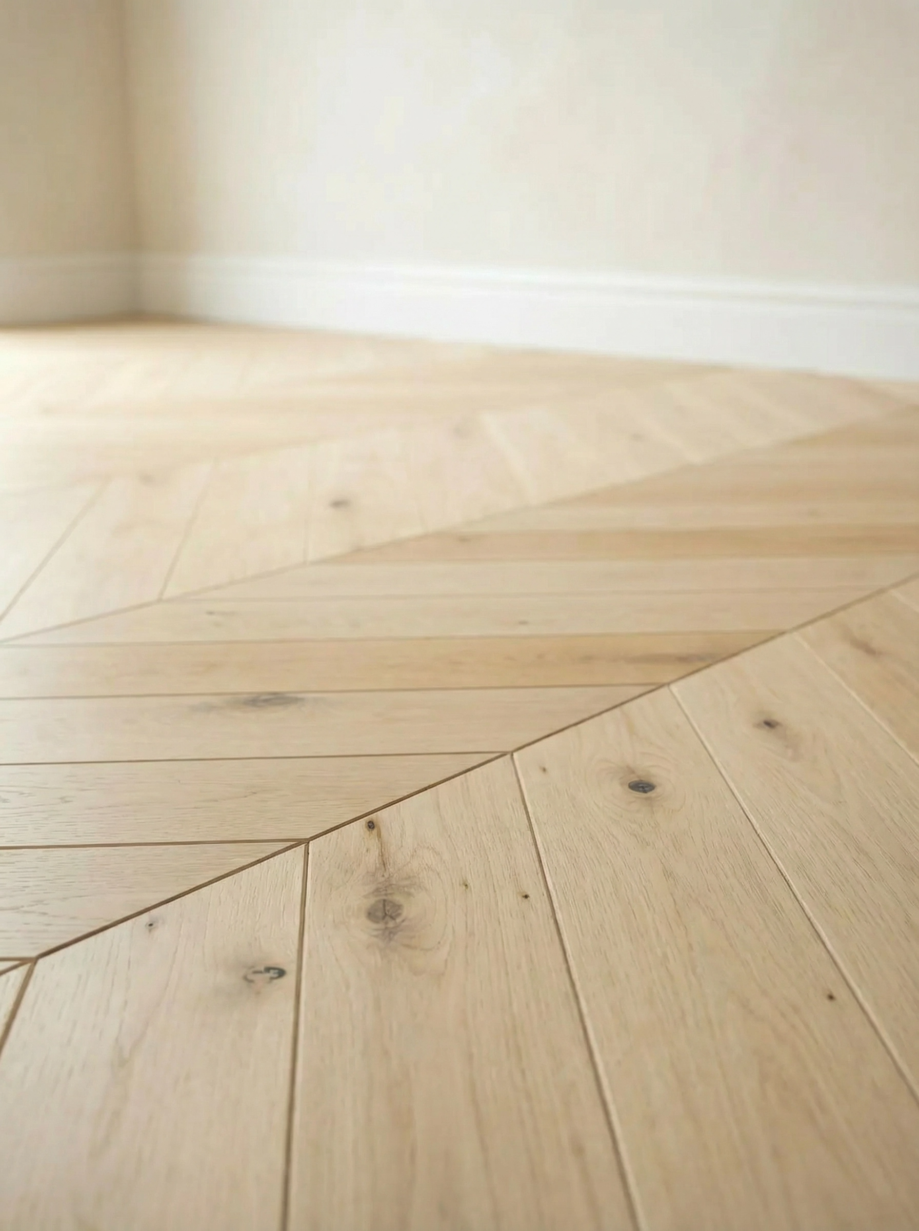 French Oak chevron parquetry flooring